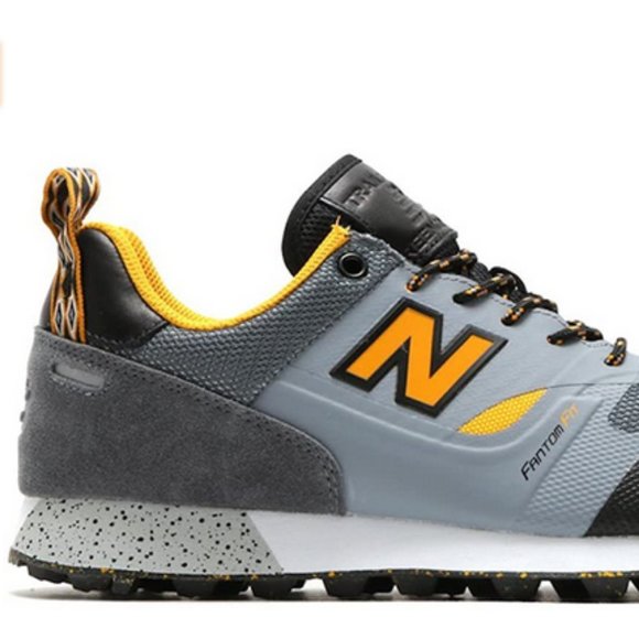 New Balance Gray and Yellow Athletic Shoes - Picture 11 of 12